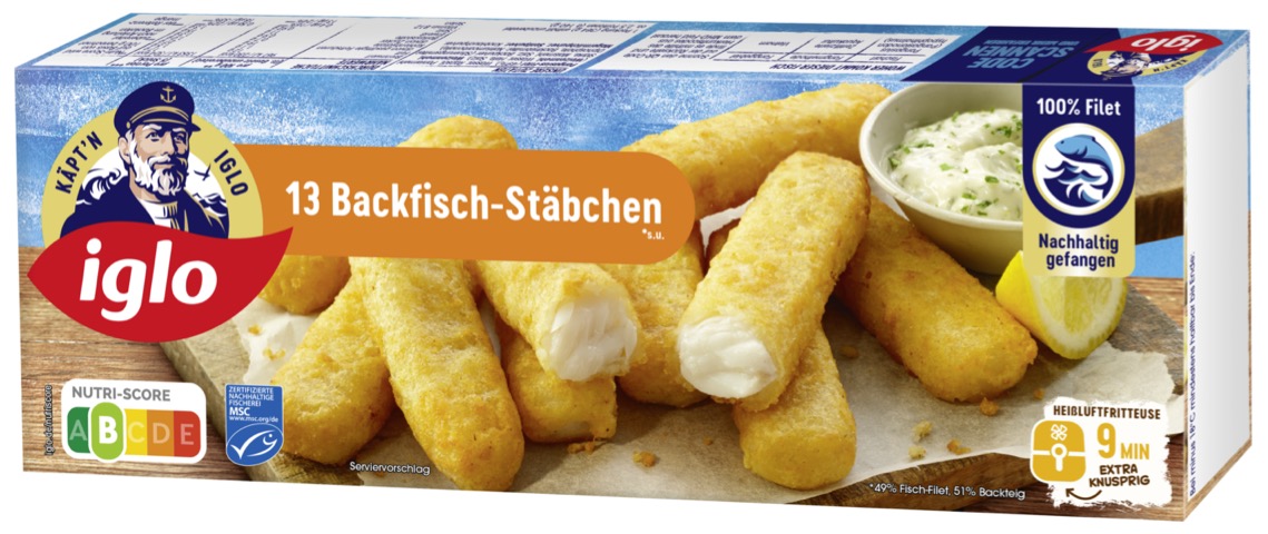 iglo 13 Backfisch-Stäbchen 364g MSC