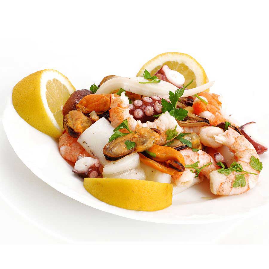 Frutti di Mare, roh - Classic (Tintenfisch, Sepia, Venusmuscheln, Shrimps), 1kg