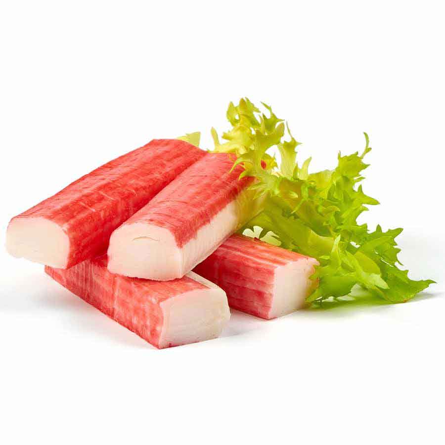 Surimi Sticks, rot (engl. Fish-Crabmeat), proteinreich