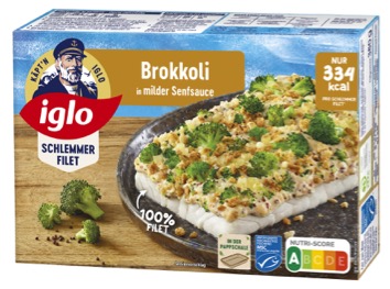 iglo Schlemmer Filet Brokkoli in milder Senfsauce MSC 380g