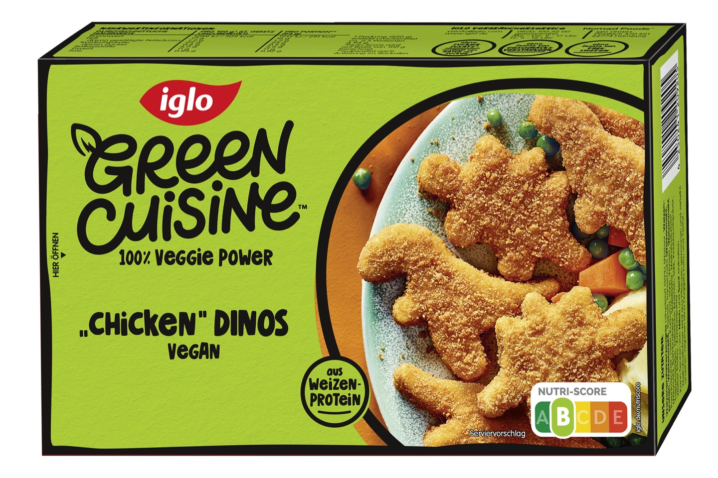 iglo Green Cuisine vegane „Chicken“ Dinos