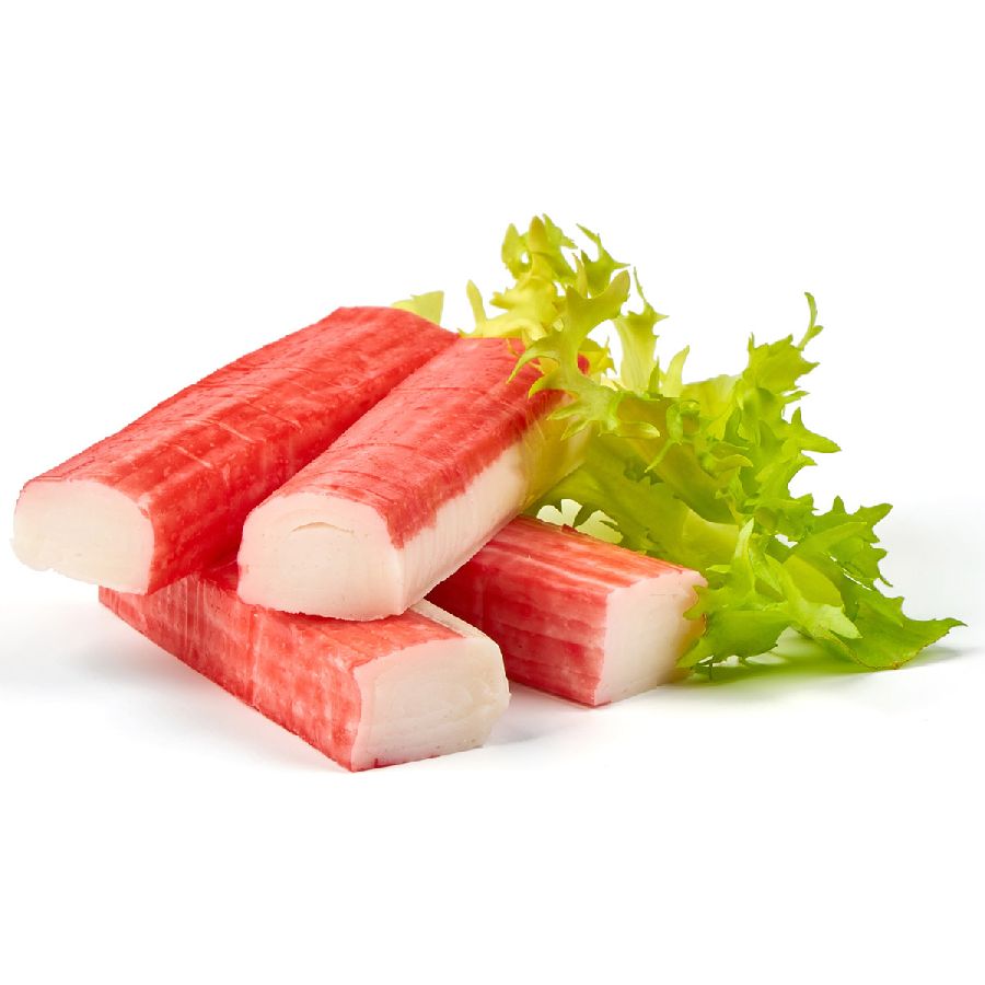 Surimi Sticks, rot (engl. Fish-Crabmeat), proteinreich, 250g