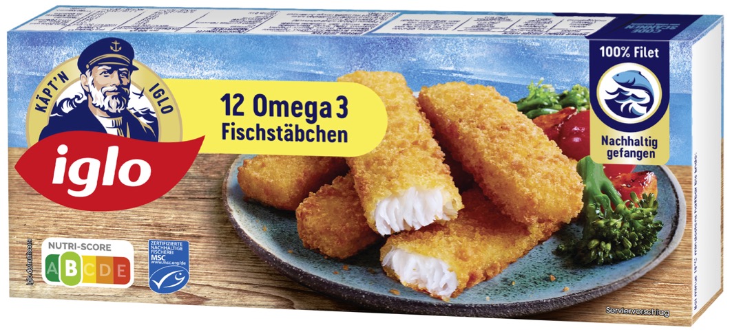 iglo 12 Omega 3 Fischstäbchen 360g MSC